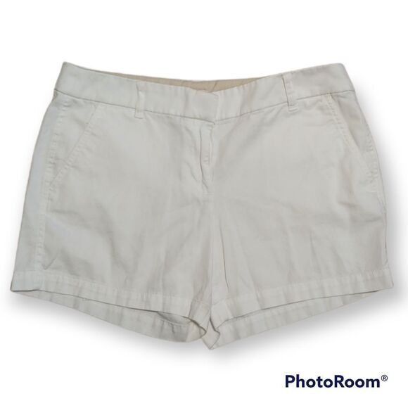 J.Crew classic chino size 8 white 100% cotton shorts - Picture 4 of 6